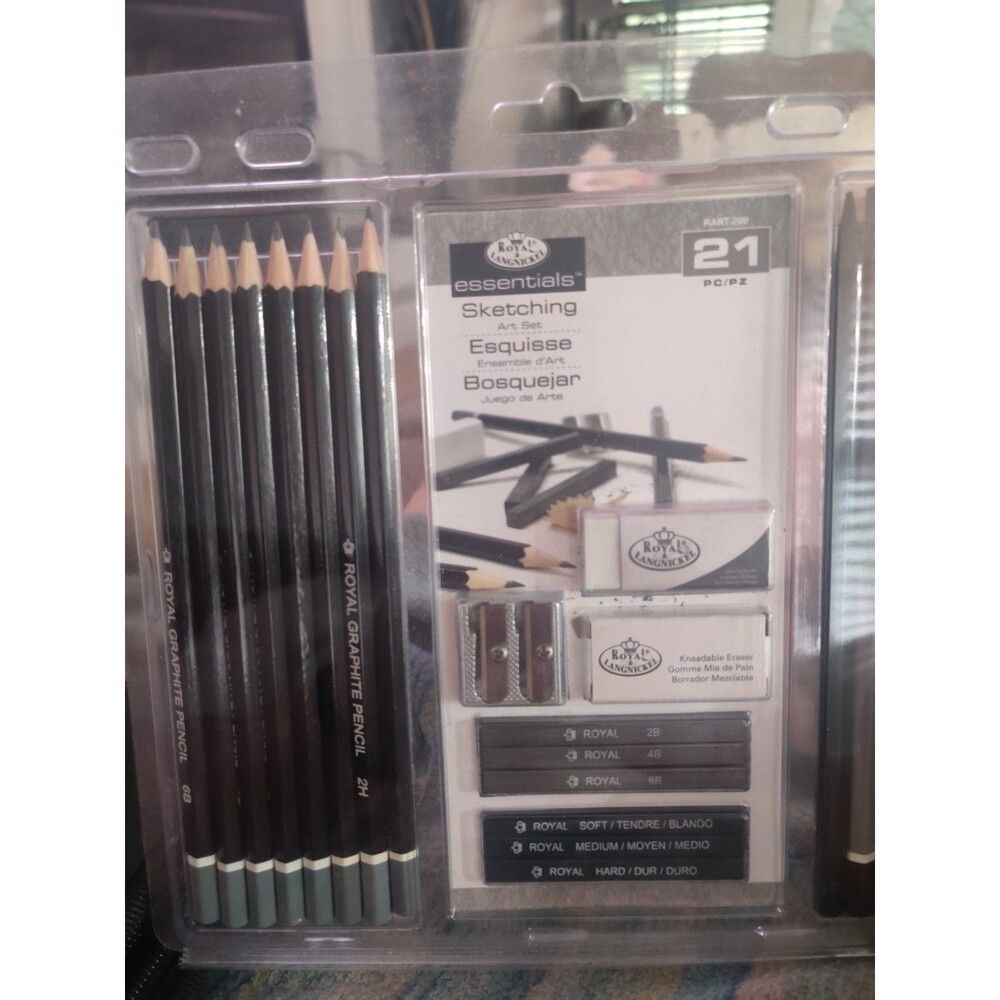 Royal & Langnickel Essentials 21pc Sketch Pencil Set 2H-6B Tin Case RART-200